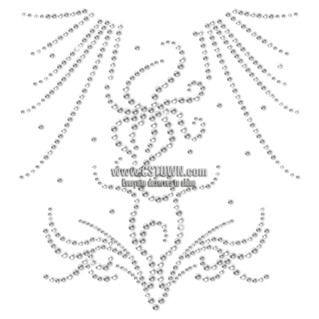 Bling Rhinestone Transfer For Gym Suit